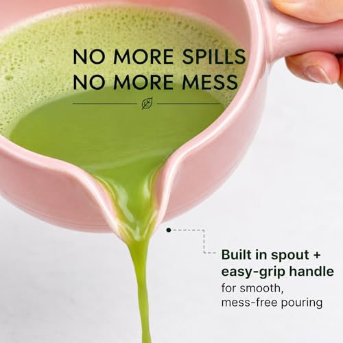 HAPPY PATH & CO Patented Matcha Bowl Set with Handle & Spout