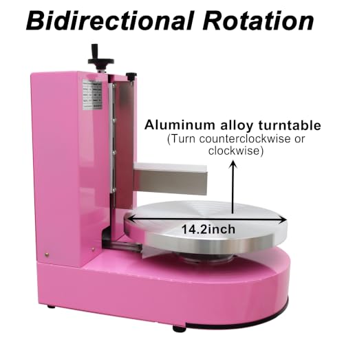 6 14" Cake Decorating Coating Machine Cream Spreading 110V