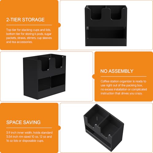 3 Compartment Cup Holder for Countertop