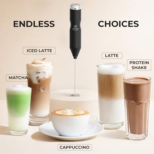 Powerful Frother Wand AA Batteries Included