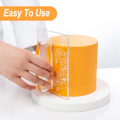 Fondant Smoother with Handle Acrylic Cake Smoother Tool for Icing fondant tools set