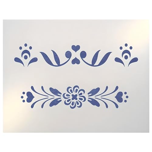 Rosemaling Pattern 3 & 4 Mini Stencils