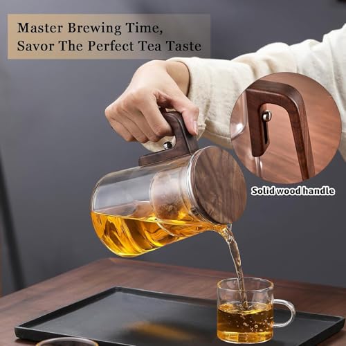800ml Enchanted Glass Teapot with Strainer