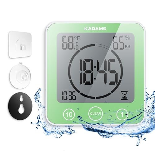 Shower Clock Waterproof Bathroom Timer