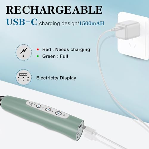 Milk Frother Wand Rechargeable Handheld Whisk Coffee 3 Speed Adjustable