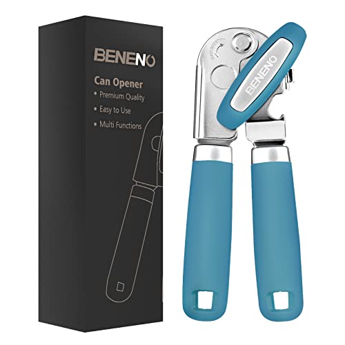 Heavy Duty Hand Can Opener Manual with Magnet Lid Remover