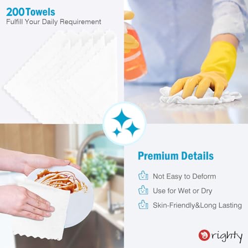 Microfiber Cleaning Cloth Bulk (200 Count)
