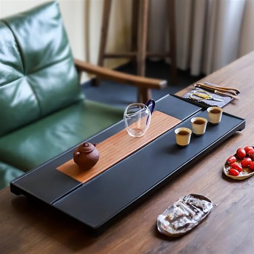 Tea Set Ebony Inkstone Tea Tray Tea Table Home Natural Black Gold Stone Tea Tray Chinese Tea Set