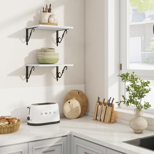 12 Inch Deep Floating Shelves for Wall (2 Count)