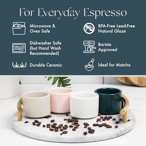 Leonard Ceramic Espresso Cups (2 Count)
