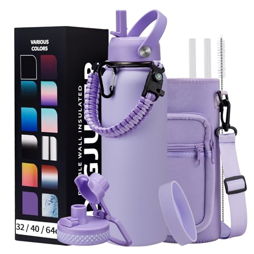 40 oz Water Bottle with Straw (9 Count)