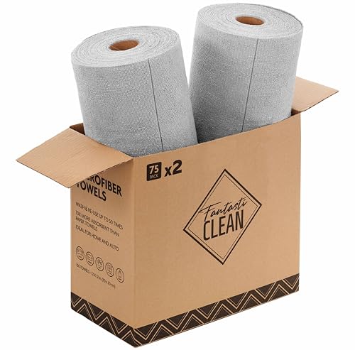 Microfiber Cleaning Cloth Rolls (150 Count)