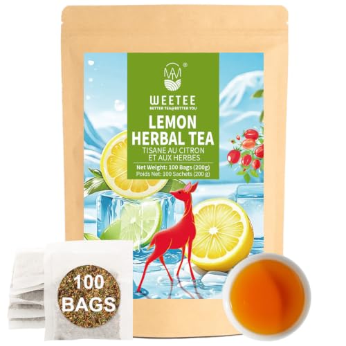 Lemon Herbal Tea Bags 100ct (100 Count)