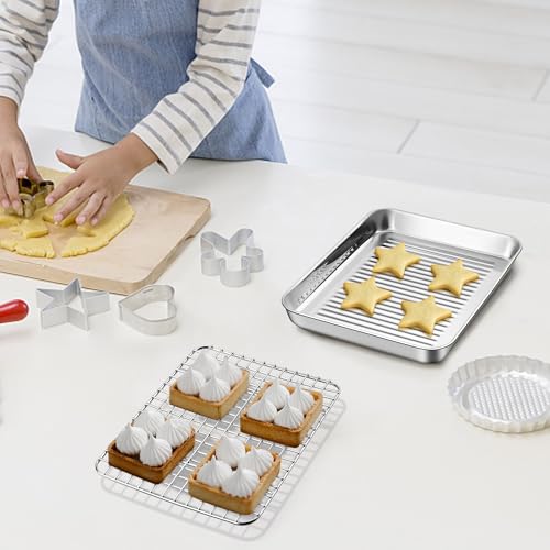 Toaster Oven Pan with Rack (18.99 Count)