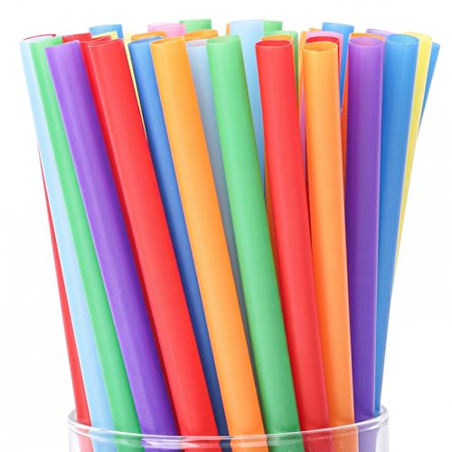 10.3" Jumbo Smoothie & Milkshake Disposable Straws (50 Count)