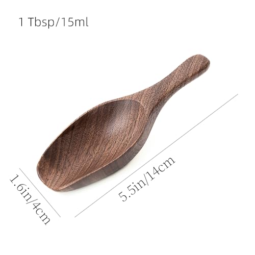 Black Walnut Coffee Scoop for Ground Coffee