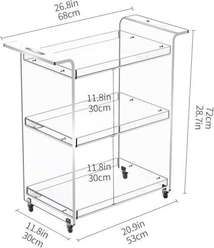 Acrylic Bar Cart