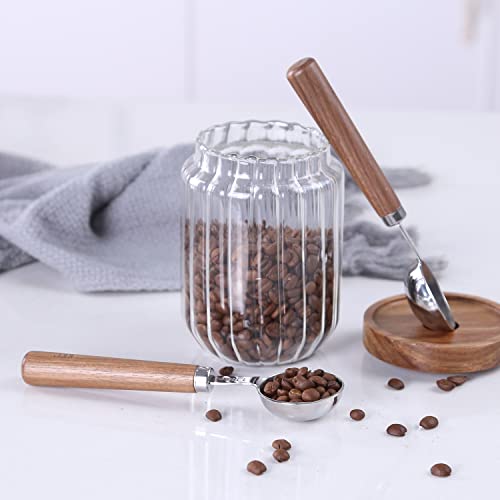Wooden Handle Coffee Scoops (2 Count)