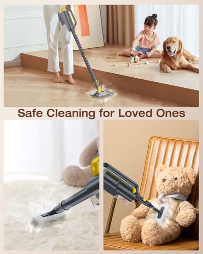 10-in-1 Steam Mop, Detachable Handheld Steam Cleaner for Multi-Surface