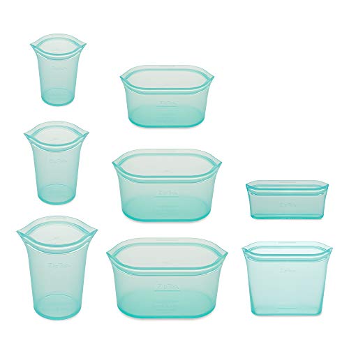Reusable Food Storage Containers Full Set of 8 Teal