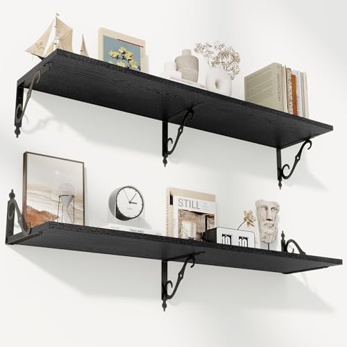 12 Inch Deep Floating Shelves for Wall (2 Count)
