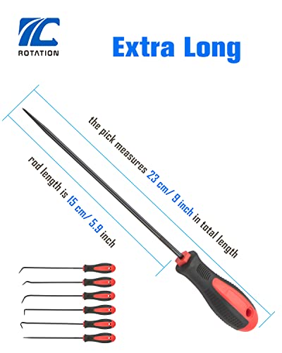 6pc Extra Long Precision Hook and Pick Set (6 Count)