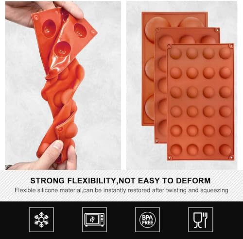 Semi Sphere Silicone Mold (3 Count)