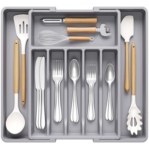 Extra Large Silverware Drawer Organizer
