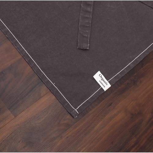 Cotton Solid Aprons for Women with Pocket