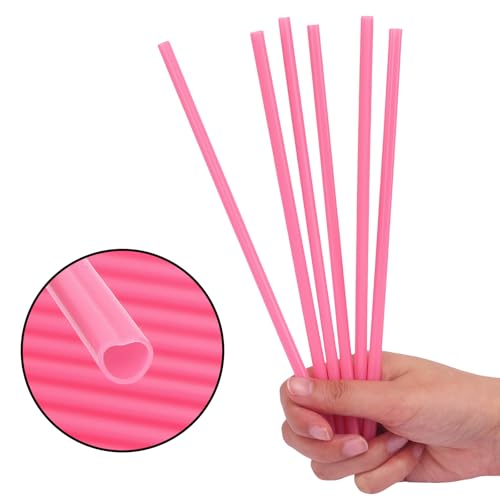 Pink Heart Shaped Disposable Straws (120 Count)