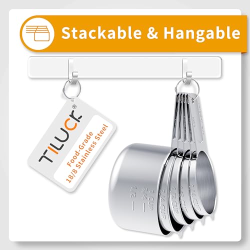Stainless Steel Measuring Cups & Spoons Set