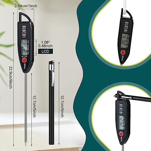 12 Set Digital Food Thermometer Long Probe Instant (12 Count)