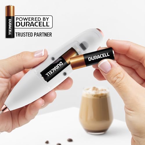 Powerful Milk Frother Wand With Duracell Batteries