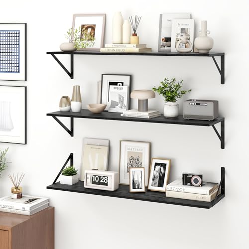 Deep Floating Shelves for Wall (2 Count)