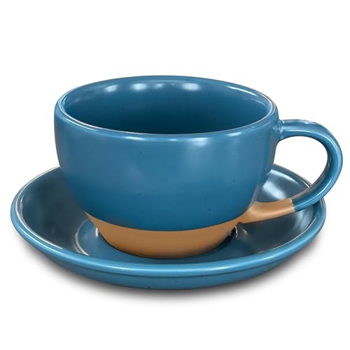 Mora Ceramic Latte Art Mug With Saucer