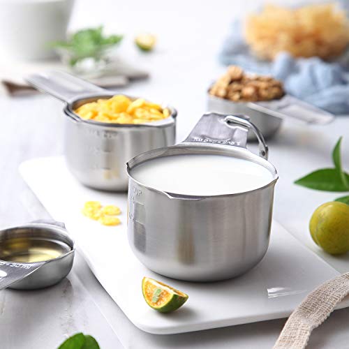 Stainless Steel Measuring Cups and Spoons Set of 20 w