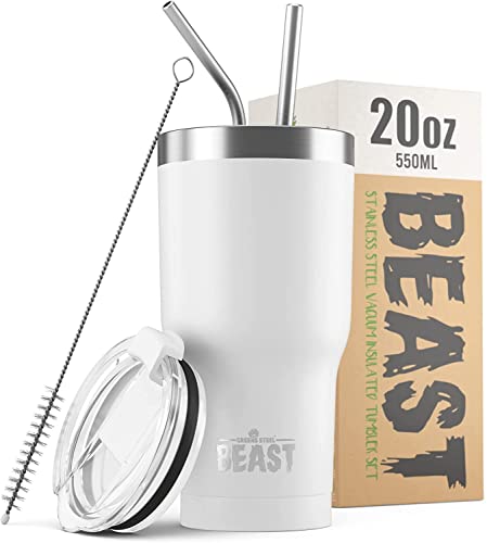 Beast 20 oz Tumbler Stainless Steel Vacuum Insulated Coffee Ice Cup Double Wall Travel Flask