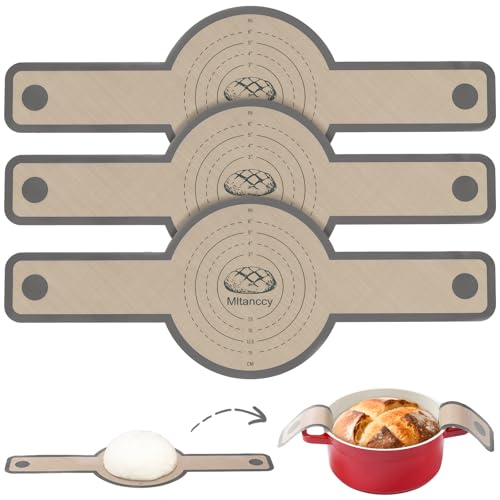3 PCS Silicone Bread Sling for Dutch Oven Liners (3 Count)