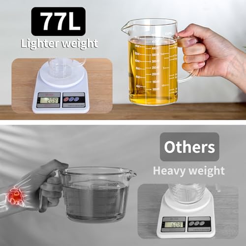 3 Pack Glass Measuring Cup Set (3 Count)