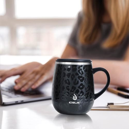 16 oz Insulated Coffee Mug with Lid and Handle