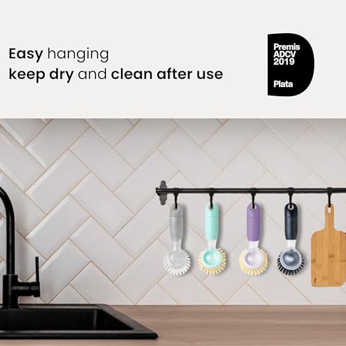 Rengo Dish Brush with Soap Dispenser