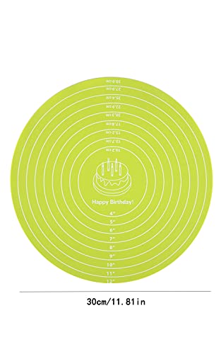 Silicone Baking Mat Cake Mat Silicone Cake Mat Silicone Baking Mat with Measurements for CakeTurntable Stand Non