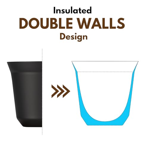 80ml Stainless Steel Espresso Cups Set (2 Count)