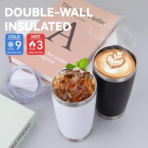 20oz Stainless Steel Tumblers Bulk (12 Count)