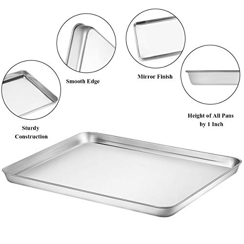 Baking Sheet with Rack Set [2 Pans + 2 Racks]