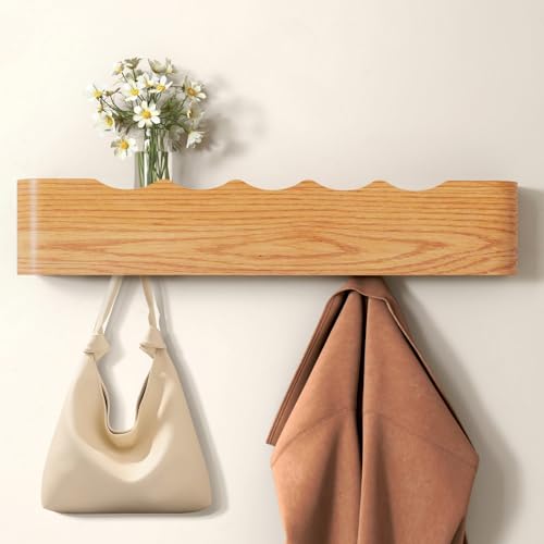 Wall Mounted Coat Rack with Shelf