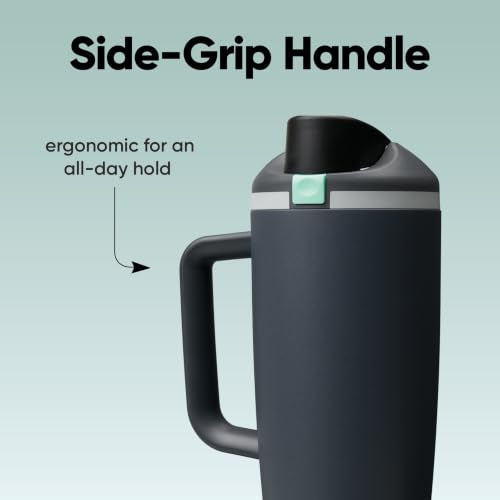 FreeSip Tumbler Stainless Steel Water Bottle 30 oz Foggy Tide