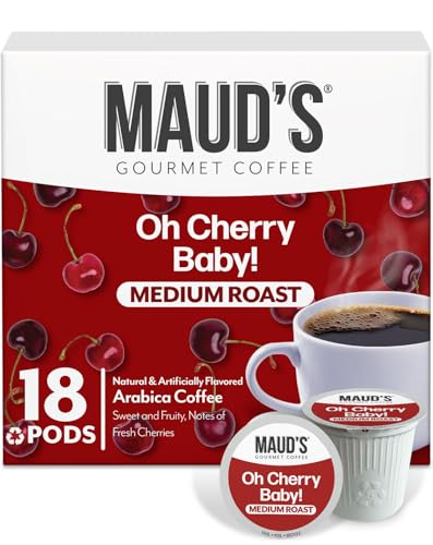 Cherry Flavored Medium Roast Coffee Pods (18 Count)