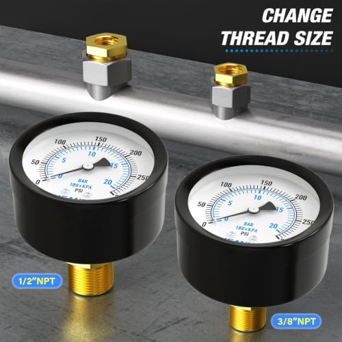 0~300Psi Well Pump Pressure Gauge