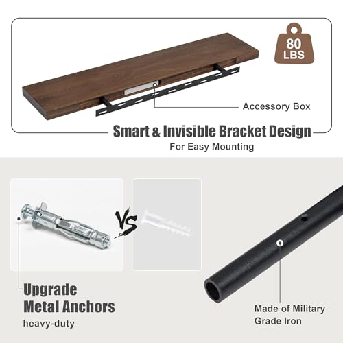 Floating Shelves for Wall (2 Count)